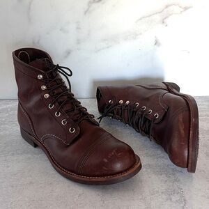 Red Wing Iron Ranger Boots 8111 size 8.5 D Amber Harness